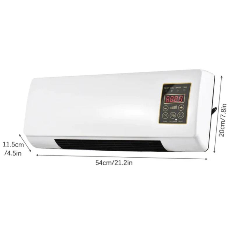 Aeroterma Portabila 2 in 1 cu Telecomanda, Functie de Racire si Incalzire, Design Compact