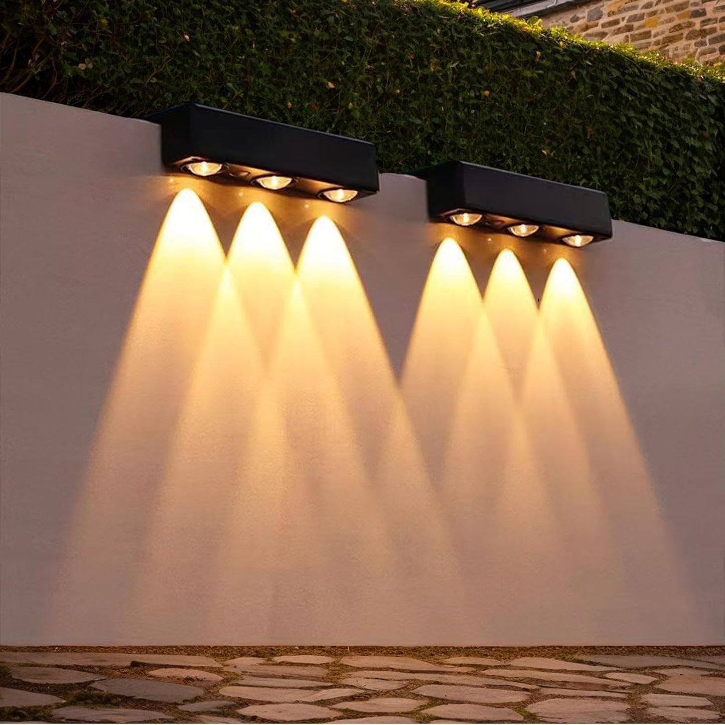Set 4 x Lampi Solare Gard 6 Culori, Iluminare Automata, Rezistente La Apa
