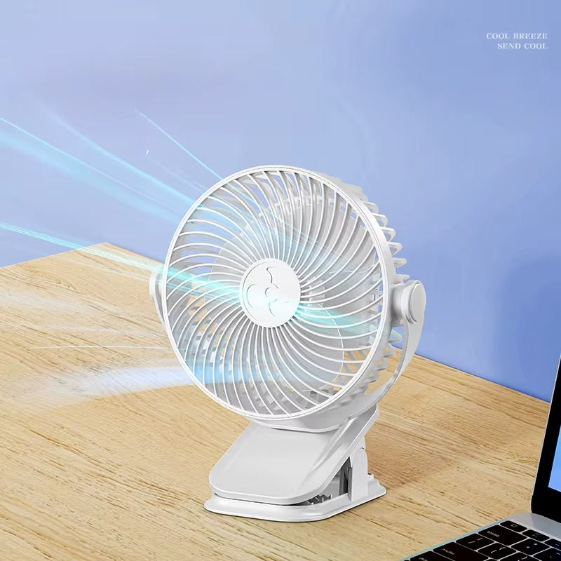 Set Mini Ventilator LI Silentios cu Clema si 3 Trepte de Viteza + Piscina Copii Gonflabila cu 3 Inele, 86x25 cm