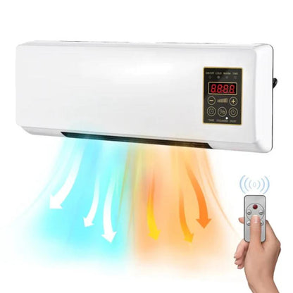 Aeroterma Portabila 2 in 1 cu Telecomanda, Functie de Racire si Incalzire, Design Compact