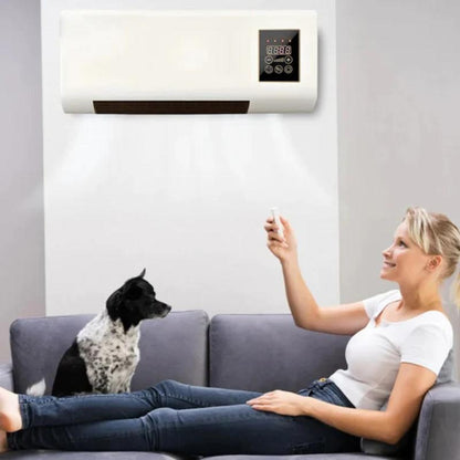 Aeroterma Portabila 2 in 1 cu Telecomanda, Functie de Racire si Incalzire, Design Compact