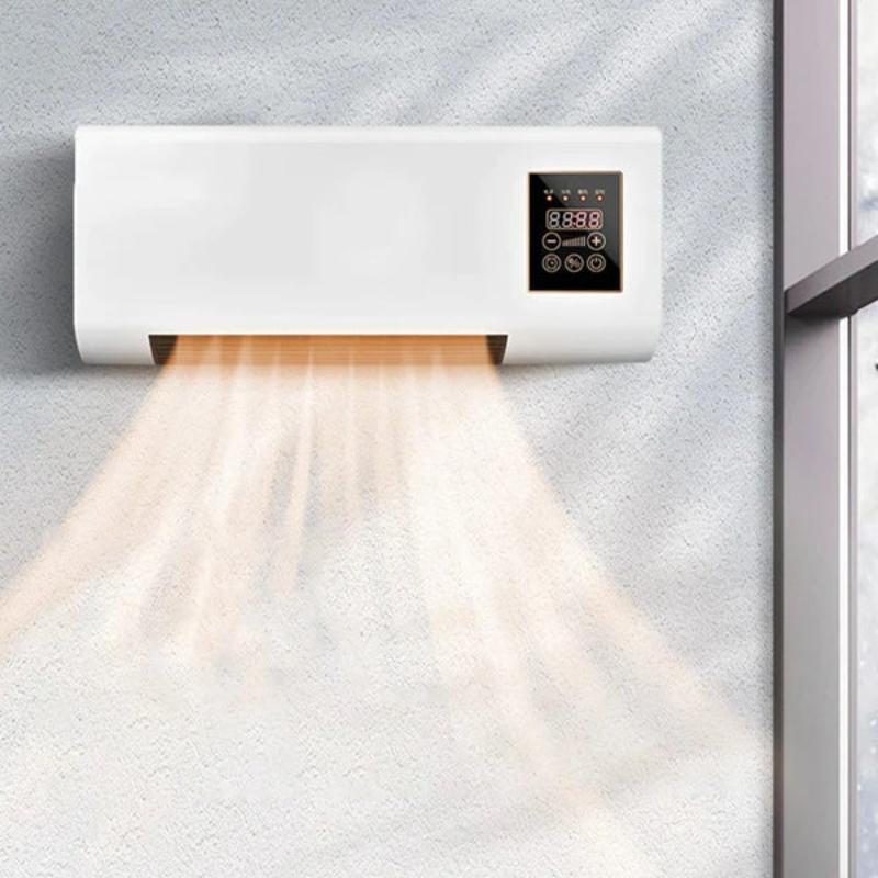 Aeroterma Portabila 2 in 1 cu Telecomanda, Functie de Racire si Incalzire, Design Compact