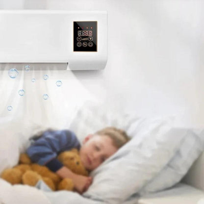 Aeroterma Portabila 2 in 1 cu Telecomanda, Functie de Racire si Incalzire, Design Compact