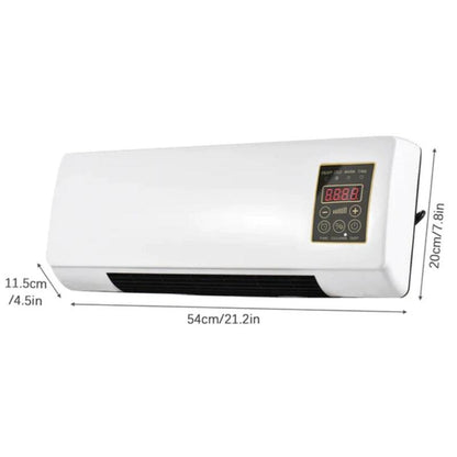 Aeroterma Portabila 2 in 1 cu Telecomanda, Functie de Racire si Incalzire, Design Compact