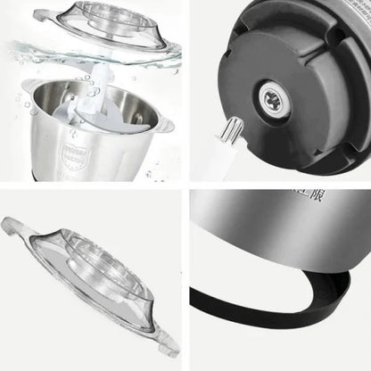 Tocator Electric 1000W, Bol Inox 3 Litri, 4 Lame din Otel Inoxidabil, Motor Puternic, Ideal Carne, Legume si Fructe, Usor de Curatat