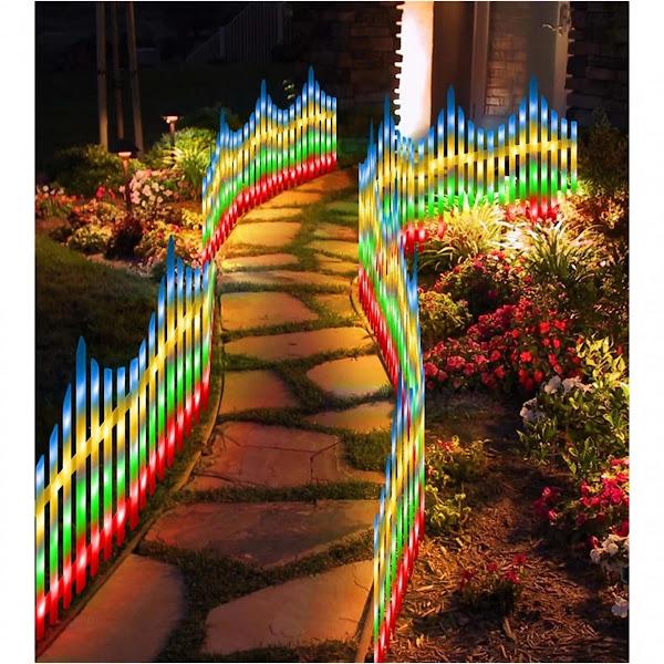 Gardulet Decorativ Multicolor pentru Gradina si Alee – Iluminat Decorativ Exterior, Rezistent la Apa, 300 cm