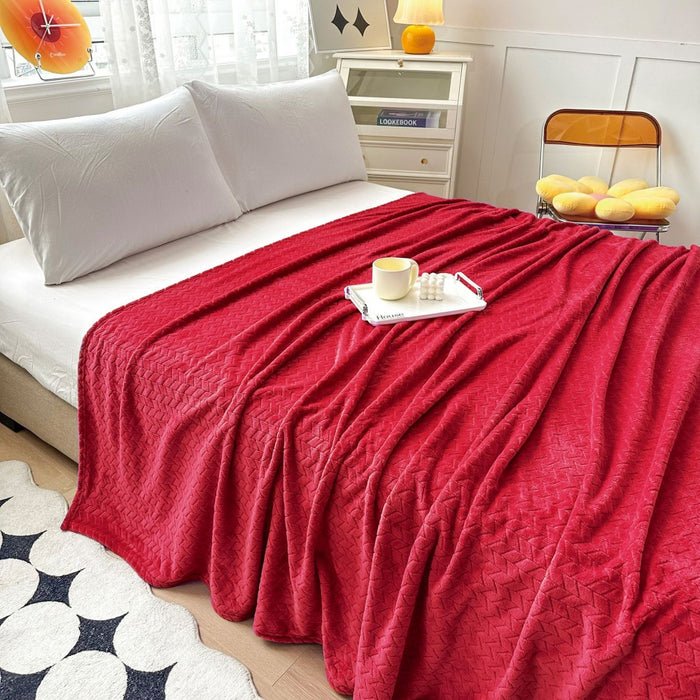 Set 2x Paturi Cocolino Subtiri Gofrate 200x230 Cm Pentru Pat Dublu, Moi, Pufoase si Calduroase, Diverse Culori