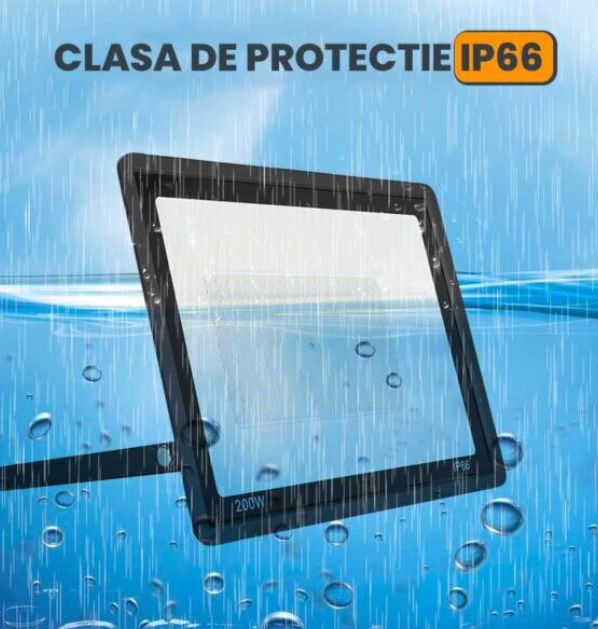 Proiector LED SMD 500W pentru Exterior, Protectie IP66, Lumina Alb Neutru 4000K, Alimentare 220V si Carcasa Rezistenta din Aluminiu