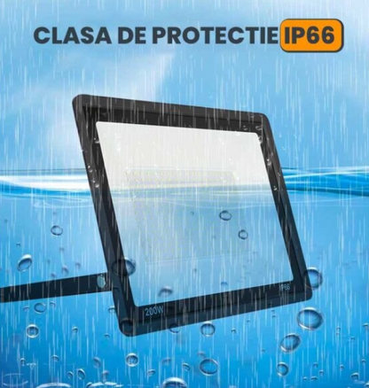 Proiector LED SMD 500W pentru Exterior, Protectie IP66, Lumina Alb Neutru 4000K, Alimentare 220V si Carcasa Rezistenta din Aluminiu