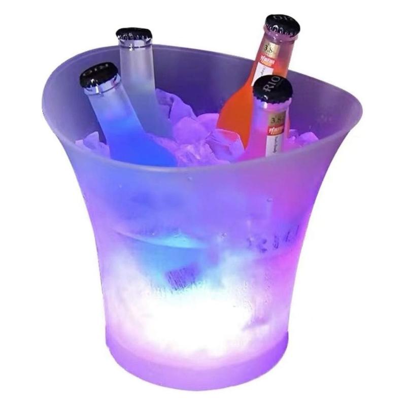 Frapiera cu Boxa Bluetooth si LED Multicolor 5L – Galeata pentru Bauturi Reci, Decor Luminos pentru Petreceri