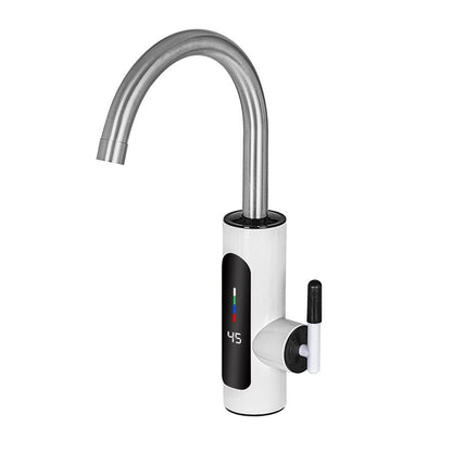 Robinet Electric Instant pentru Apa Calda cu Afisaj Digital LED, Pipa Rotativa 360°, Incalzire Rapida, Baterie Electrica pentru Bucatarie