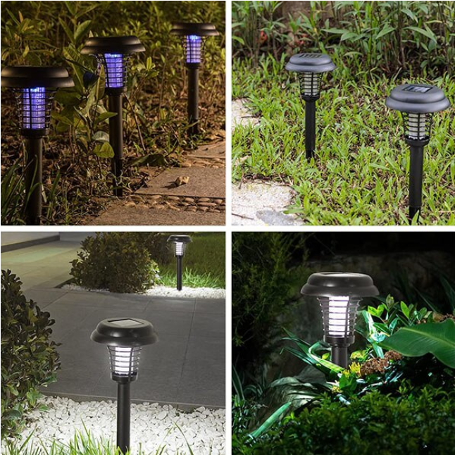 Set 4 x Lampa Solara Anti Tantari LED, Protectie UV Eficienta, Autonomie 8-12h, Design Modern Exterior Interior