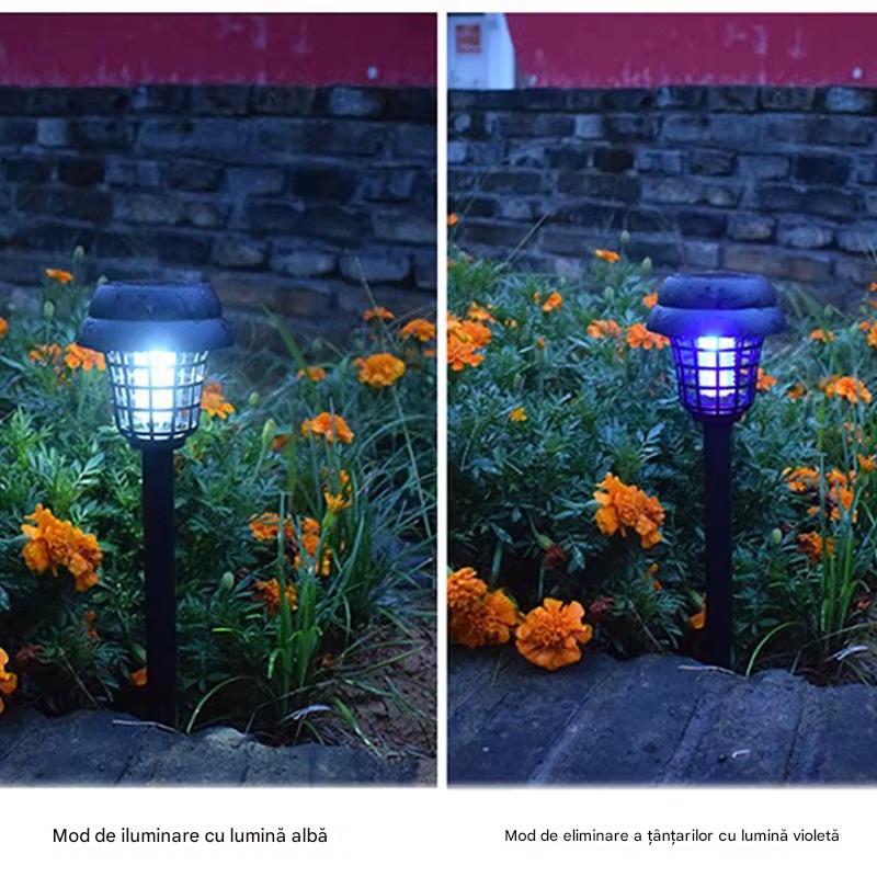 Set 4 x Lampa Solara Anti Tantari LED, Protectie UV Eficienta, Autonomie 8-12h, Design Modern Exterior Interior