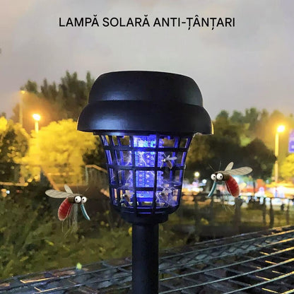 Set 4 x Lampa Solara Anti Tantari LED, Protectie UV Eficienta, Autonomie 8-12h, Design Modern Exterior Interior
