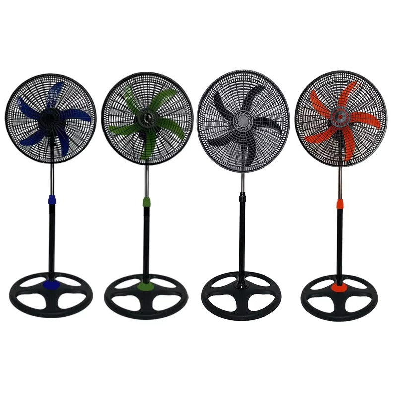 Ventilator De Podea 45 cm, Putere 70-90W, 5 Pale, Oscilatie Si Inaltime Reglabila, Functionare Silentioasa, Diverse Culori