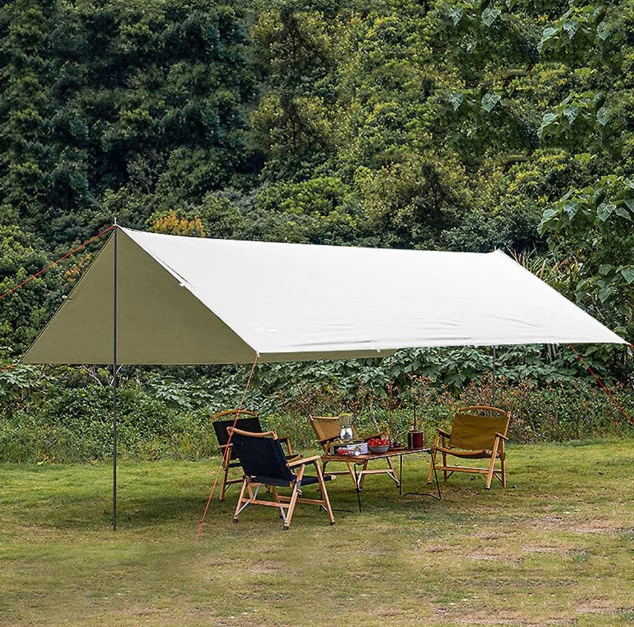 Cort Umbrar 3x3m Impermeabil Cu Protectie UV UPF50+, 2 Stalpi Metalici, Gri