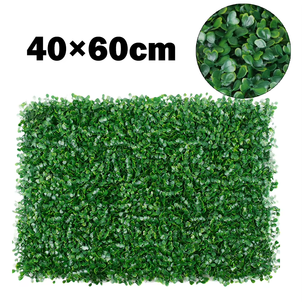 Set 5 x Panouri Decorative Verzi din Plante Artificiale 40x60 cm Cu Protectie UV, Rezistente La Intemperii