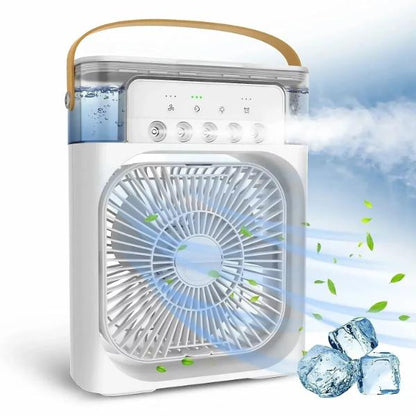 Set Boxa Karaoke Portabila Bluetooth cu Microfon si Lumini RGB + Ventilator cu Apa si Umidificator 3 în 1, 600 ml
