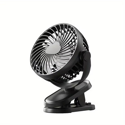 Set Mini Ventilator LI Silentios cu Clema si 3 Trepte de Viteza + Piscina Copii Gonflabila cu 3 Inele, 86x25 cm