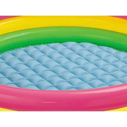 Set Mini Ventilator LI Silentios cu Clema si 3 Trepte de Viteza + Piscina Copii Gonflabila cu 3 Inele, 86x25 cm
