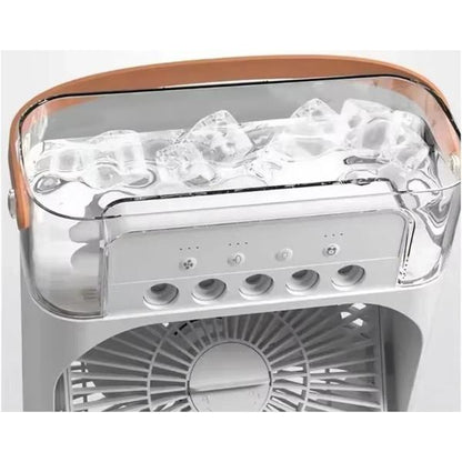 Set Cort pentru Camping cu Plasa pentru Insecte 200 x 120 x 110 cm + Ventilator cu Apa și Umidificator 3 in 1 + Boxa Portabila Bluetooth GTS 1360 cu LED RGB