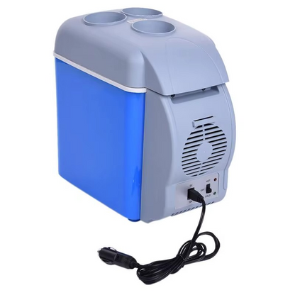 Set Frigider Auto Portabil cu Functie de Racire si Incalzire + Ventilator Portabil De Gat cu 5 Viteze