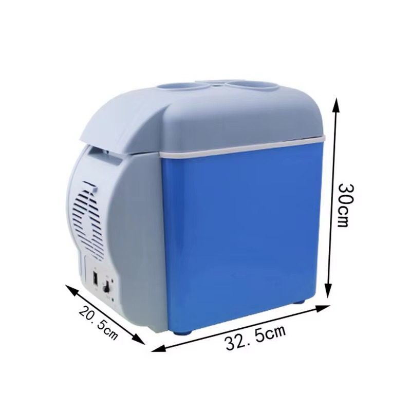 Set Frigider Auto Portabil cu Functie de Racire si Incalzire + Ventilator Portabil De Gat cu 5 Viteze