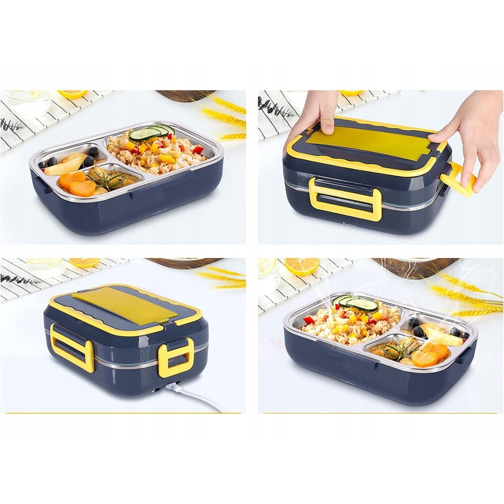 Set Geanta Termoizolanta pentru Alimente si Bauturi, Diverse Modele, 15L + Cutie Electrica pentru Pranz, 1.5 Litri, din Oțel Inoxidabil