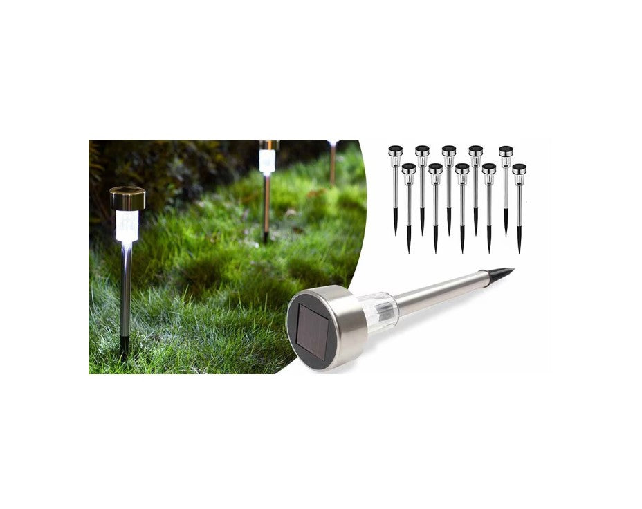 Set 15 x lampa solara LED gradina tip Tarus– iluminat Exterior Solar, Rezistenta la Apa, Lumina Automata, Decor Curte, Gazon, Terasa
