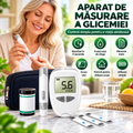 Aparat de Masurare a Glicemiei cu Stilou de Intepare, Lancete si Benzi de Testare, Rezultat in 5 Secunde, Memorie