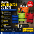Geanta Multifunctionala pentru Cumparaturi, Material Rezistent, Multiple Compartimente, Roti Stabile