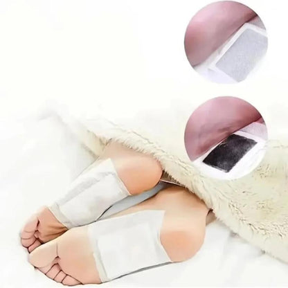 Set 40 x Kinoki Detox pentru Talpi, Utilizare pe Timpul Noptii, Aplicare Usoara, Pentru Ingrijirea Talpilor