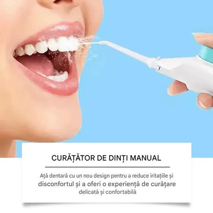 Irigator Oral Portabil Power Floss, Curatare Profunda, Jet Puternic de Apa, Duza Rotativa 360°, Igiena Dentara Completa