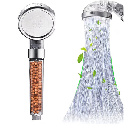 Para de Dus cu Granule Anticalcar cu Presiune Ridicata, Sistem de Filtrare a Apei