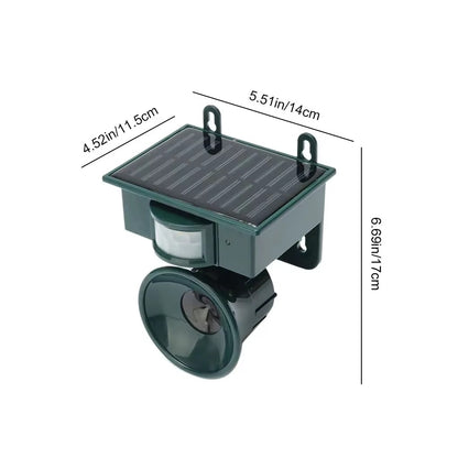 Aparat Anti Rozatoare cu Ultrasunete si Panou Solar, Senzor de Miscare PIR, Frecventa Reglabila, Alimentare USB, Protectie Gradina si Curte